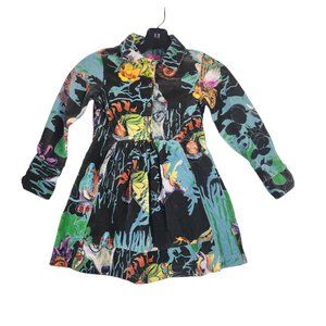 Oilily Multi-color Velour girls dress Vintage
